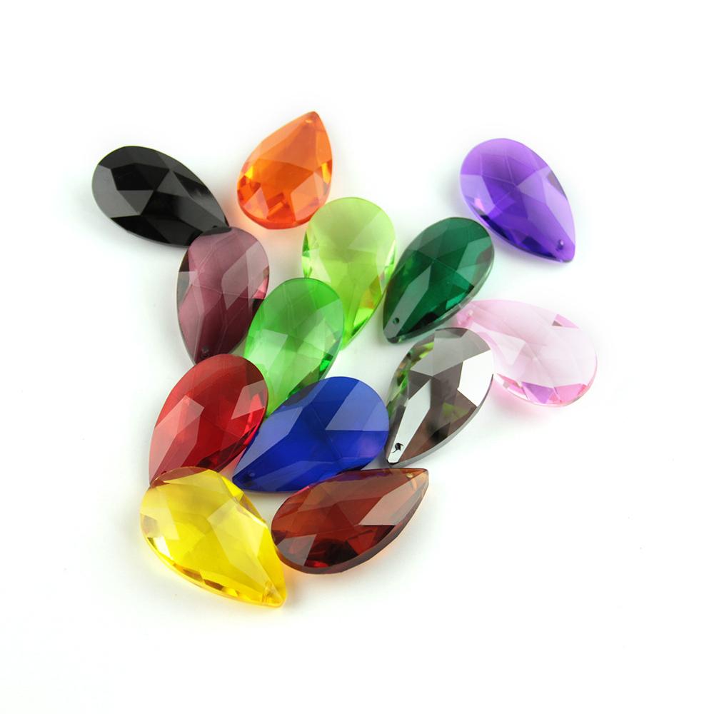 50Mm Tear Drop Crystal Lighting Pendants Glass Ceiling Chandeleir Parts Beads Garland Strand Accessories Wedding Party Decor
