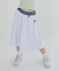 Isjabaibeu Check Banding Bermuda Pants - Light Gray