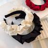 New Fashion Wide Hair Bands For Women Hair Holder Wash Face Headdress Solid Color Cloth Headband Hair Hoop Hair Accessories