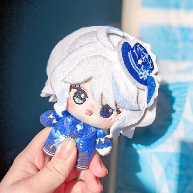 Genshin Plush Doll Pendant Scaramouche Keychain Neuvillette Wriothesley Furina Ornaments Games Party Favors Gifts