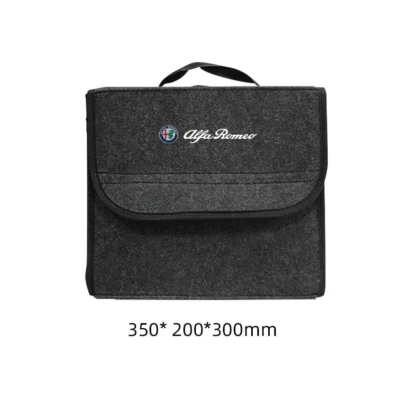 

Car Storage Bag Foldable Travel Organizer Box Trunk Tool Case For Alfa Romeo Giulia Stelvio Junior Tonale 33 Stradale 4C Giu