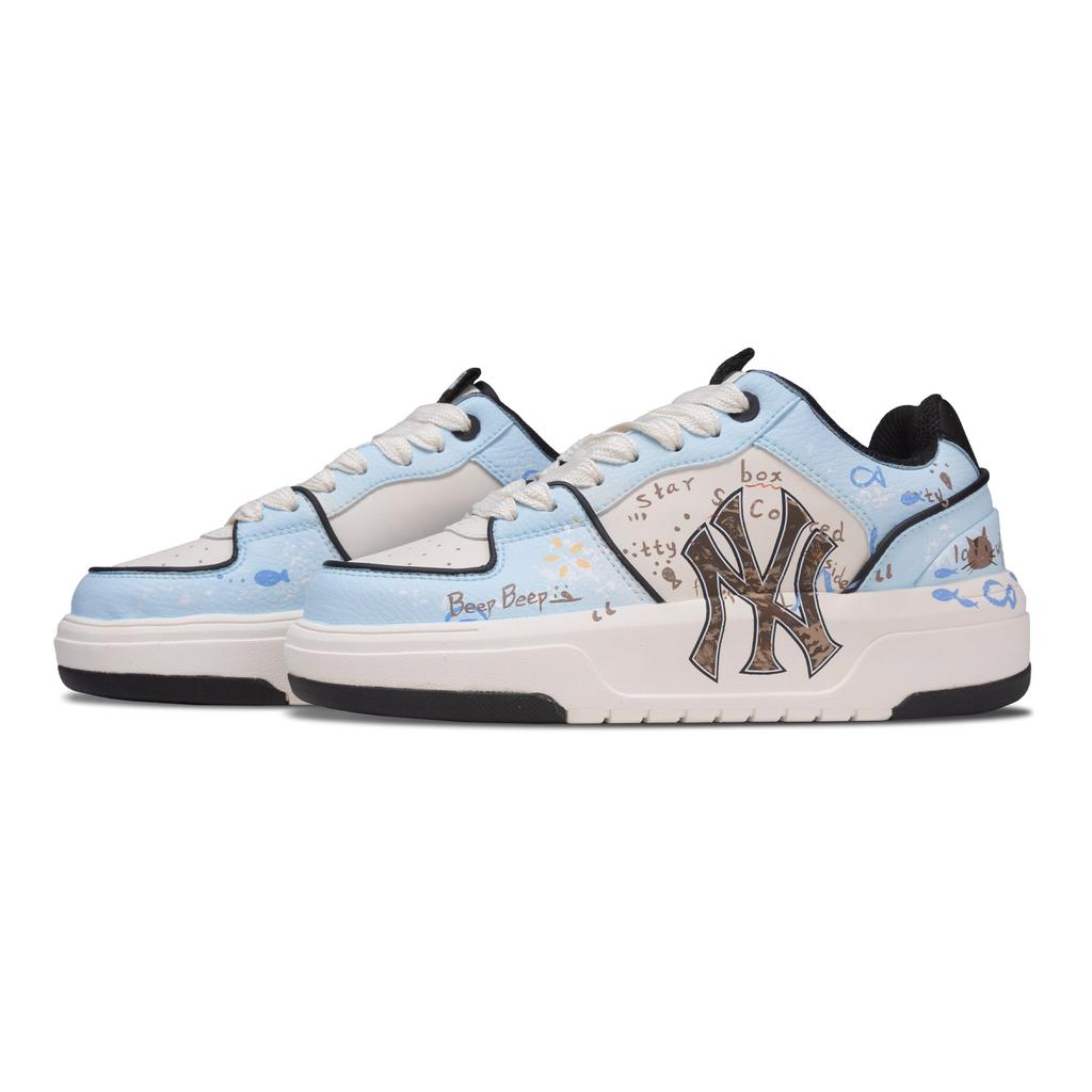 MLB Chunky Liner Abrasion Resistant Height Increasing Abrasion Resistant Height Increasing Low Top Skateboard Shoes 3ASXCA12N-50WHS(Team1442-)
