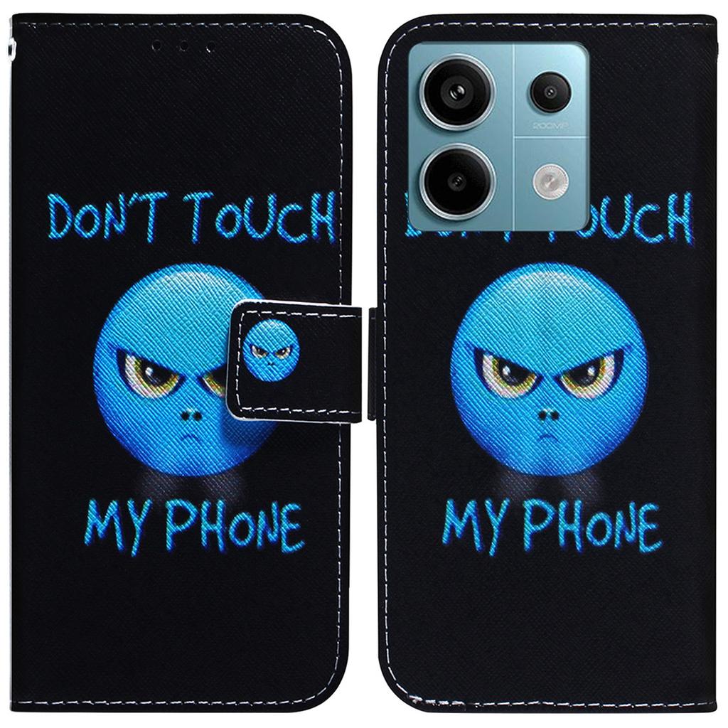For Xiaomi Redmi Note 13 Pro 5G/Poco X6 5G Leather Case Stand Phone Cover 3D Creative Pattern Design
