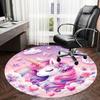 1PC Unicorn Non-Slip Floor Round carpet, Office, family, bedroom, Large Area Rug Indoor Rugs,  Durable PolyesterH0363