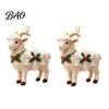 2D Acrylic Pendants Christmas Sheep Hanging Ornament with Snowflake Decor, Flat Pendant Ornaments Rope for Holiday Tree Party Supplies Festive