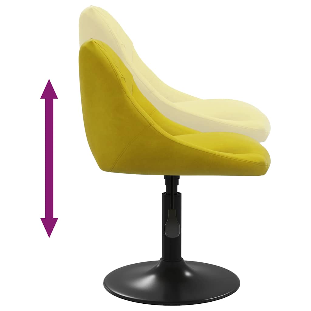 Mustard Yellow Velvet Bar Stool