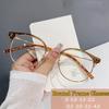 Men Women Anti Blue Lamp Eyeglass Fashion Round Frame Myopia Glasses Unisex Business Computer Near Sight Eyewear With Diopter