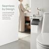 Wall Mounted Toilet Paper Holder Plastic Toilet Roll Holder Tissue Dispenser Shelf  Multifunctional