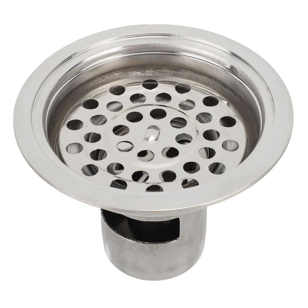Floor Drain 3.5 Inch Stainless Steel Odor Resistant Deep Water Sealing Round Shower Drain Kit for Kitchen Bathroom