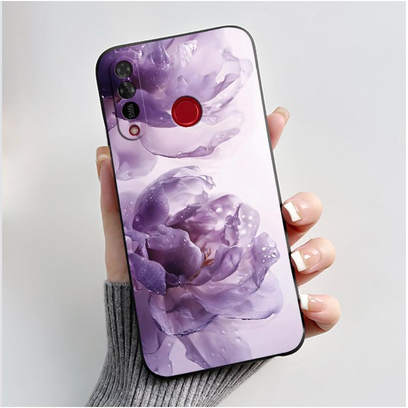 Phone Case For Itel S15/S15 Pro Candy Color Jelly Soft Shockproof Black Cover Trendy Style Painted Pattern Casing