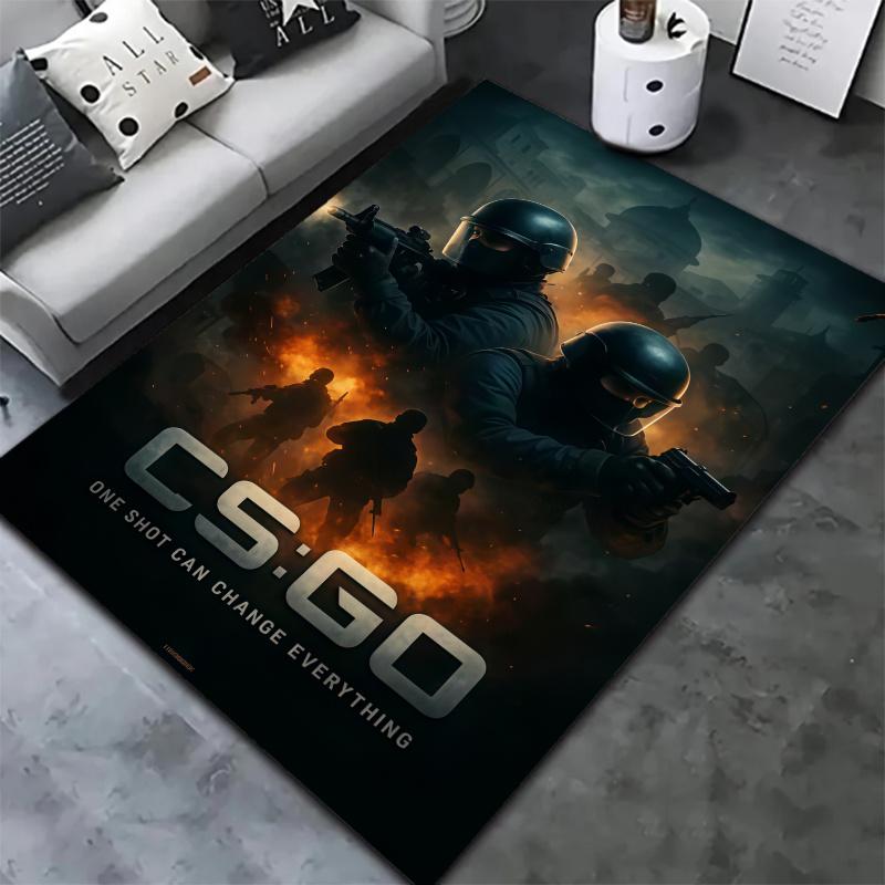 Csgo2 Carpet Rug for Living Room Bedroom Home Sofa Decoration,Kids play Nonslip Floor Mat