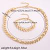 Luxury arrow-shaped diamond necklace and bracelet set for women, fashionable and versatile, European and American style, unique jewelry combination