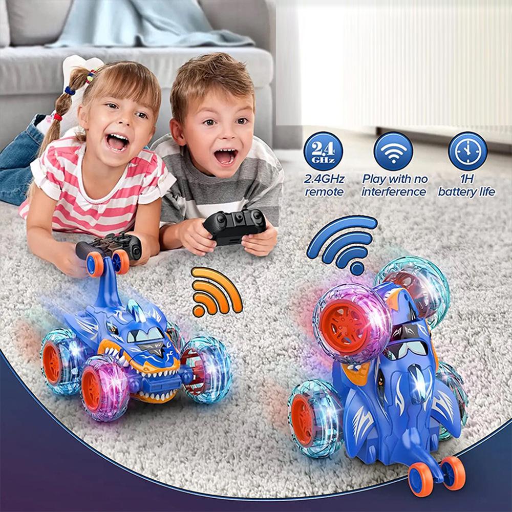 2.4G Remote Control Spider Stunt Car for Kids - 360° Off-road Light-Up Adventure Toy
