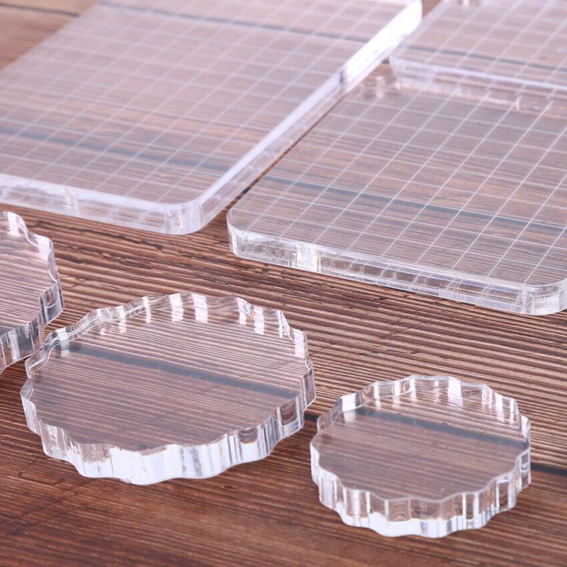 Acrylic Clear Handle Seal Stamp Block Diy Scrapbooking Album Stamps Craft Making