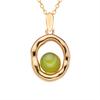 Natural Sea Pattern Stone Hetian Jade Pearl Colored Treasure Necklace Women'S S925 Sterling Silver Pendant Simple Fashion Design Jewelry