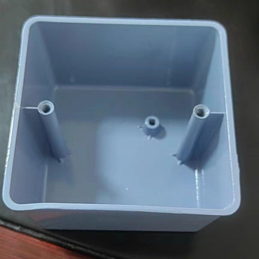 86 Type Thickened Square Steel Junction Box with External Ear, Concealed or Exposed Galvanized Base.