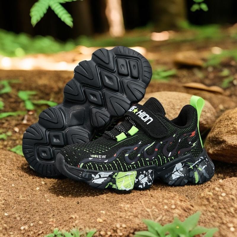 Asiatische Kindersportschuhe 6-12 Jahre 2025 Und Neuer Stil Netz atmungsaktiv Jungen Freizeitschuhe