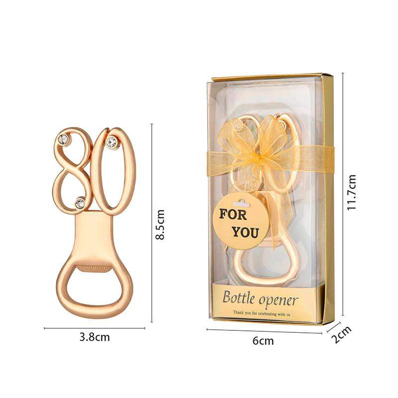 30/40/50/60/70/80 Number Shape Bottle Opener For Birthday Party Wedding Anniversary Souvenir Gift Kitchen Gadget1