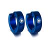 VNOX Cute Hoop Earrings for Men Punk Stainless Steel Huggie Small Earrings 4 Color