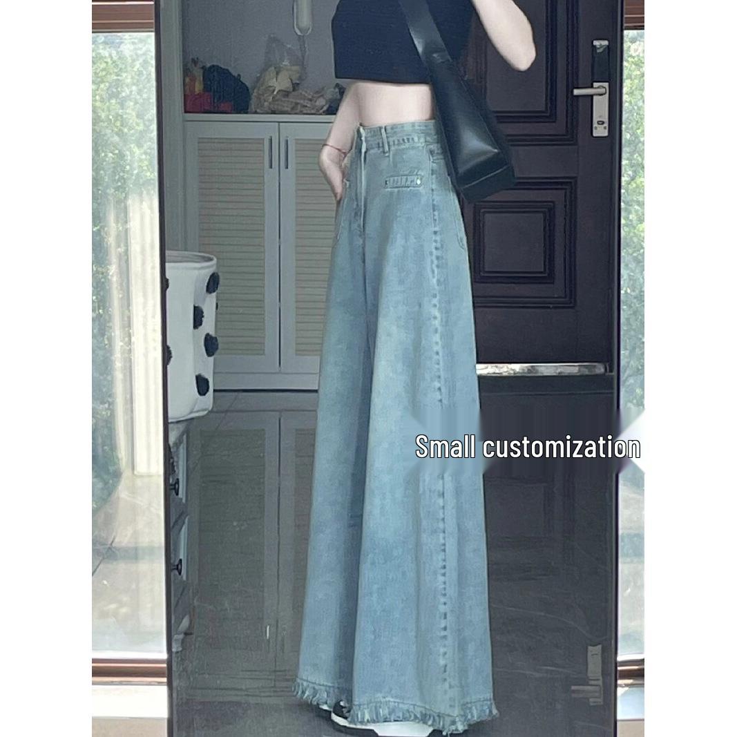 

Petite Retro Tassel High Waist Wide Leg Jeans XXS - For 65-77 kg