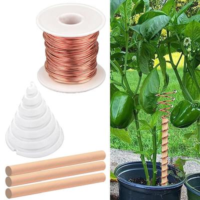 Kit de Jardinería Electroponica Juego de Antenas para el Crecimiento de las Plantas Alambre Kit de Jardinería de Electrocultura para el Crecimiento Mejorado de las Plantas para Cultivar