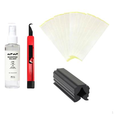 Golf Club Grip Set Removal Tool Tape Strips Hook Blade 120ml Solvent
