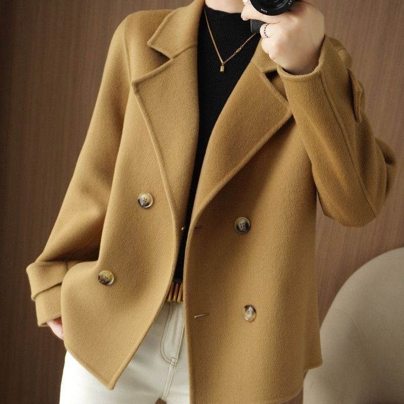 Short Woolen Coat Women's Autumn and Winter Fashion Casual Small Loose Outer Suit Collar
