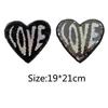 1Pc Reversible Change Color Sequins LOVE Letters Love Heart Sew on Patches for Clothes DIY Patch Applique Crafts
