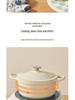 Mingjue Non-stick Enamel Casserole Pot, Aluminum Alloy, Induction Compatible, for Stew and Soup.