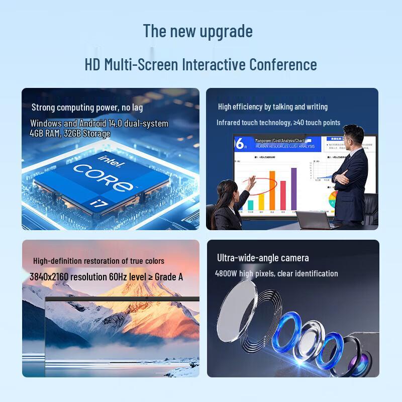 Lenovo ThinkPlus M86E 86-inch 4K Interactive Conference Panel (CN version)