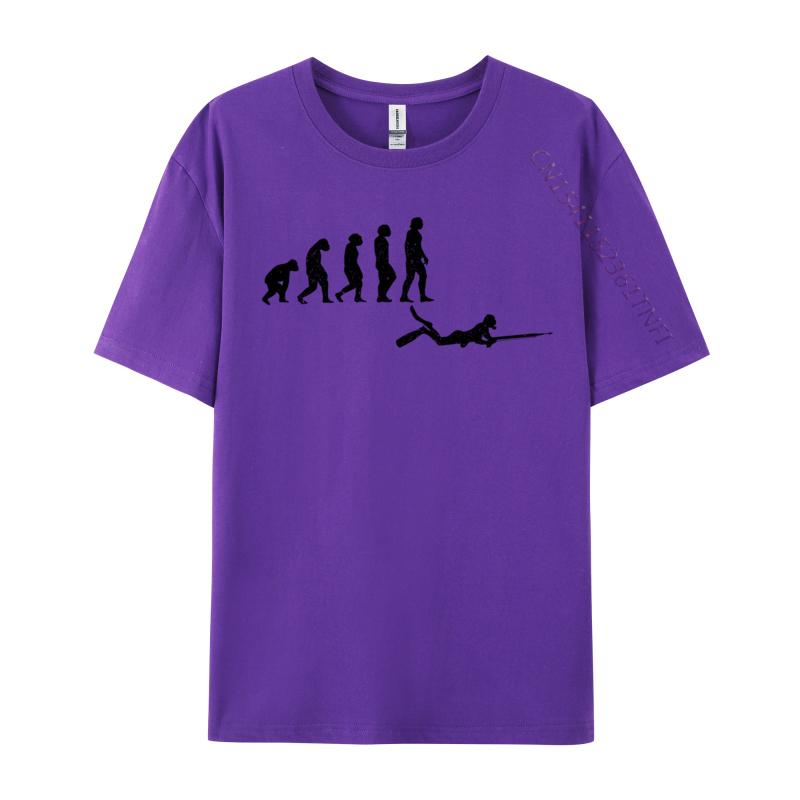 Spear Fishing Evolution Spearfishing Funny Fisherman Cheap Soccer Heartbeat Normal T-Shirt Adult Tops Shirts Normal Tee-Shirt
