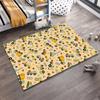Construction Vehicles Pattern Carpet for Kids - Cute Yellow Design Rug Suitable for Use As an Anti-slip for Living Room Bedroom Sofas