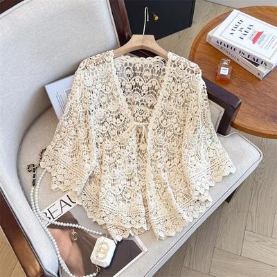 Elegante Retro Cheongsam Kant Sjaal Vest - Chinese Stijl Zonwerende Kaap