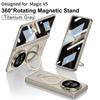 Etui do Honor Magic V5 Osłona Ochronna Modne Ochrona Zawiasu 360 Etui Magsafe Tylna Pokrywa Telefonu Komórkowego Z Hartowanym Szkłem