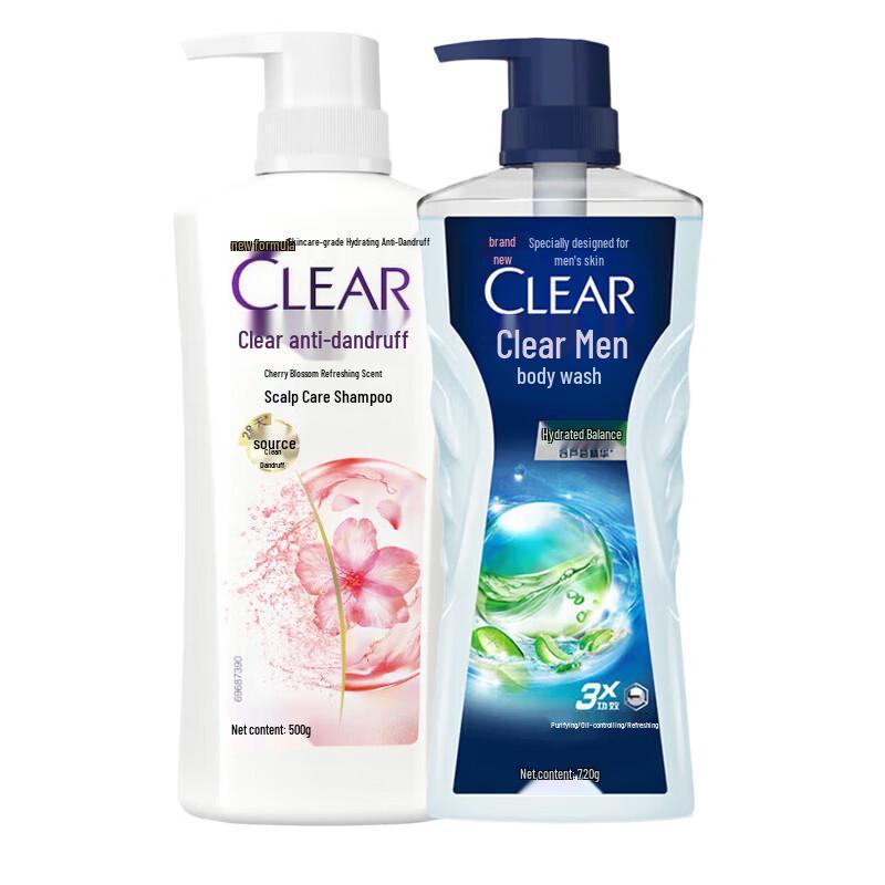 

Clear Sakura Scalp Care Shampoo & Oil Control Shower Gel Set