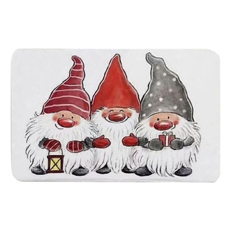 Christmas Gnome Floor Mat Xmas Tree Gnome Colorful Party Kitchen Entrance Decor