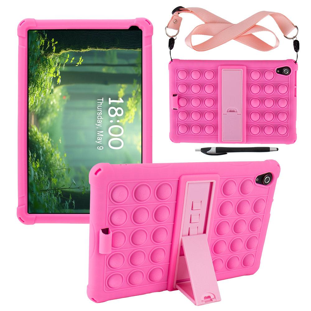 Hülle für Urao C107/Jeazans OC101/C107 Tablet 10,1 Zoll 2025, Kindersichere Weiche Silikon-Ständerabdeckung für HiGrace C107