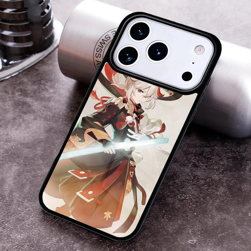 Genshin Impact Kaedehara Kazuha Handyhülle für iPhone 17 16 15 Pro Max Air 14 13 12 11 Plus Stoßfeste Hülle