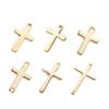 10Pcs/lot Stainless Steel Cross Charms Pendant Religious Jewelry Making DIY Charms Handmade Crafts