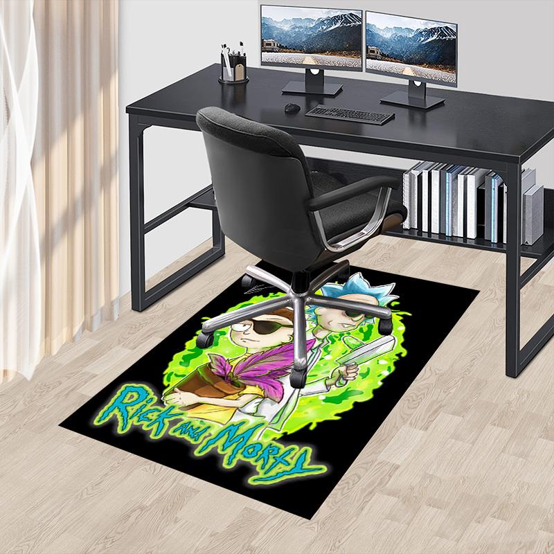 Rick Morty Adventure Carpet For Playroom Bedroom Living Room Sofa Home Decorkids Game Area Rug Nonslip Floor Mat
