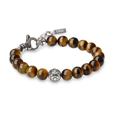 COAI 8mm Tiger Eye Lucky Bracelet Fleur-de-Lis
