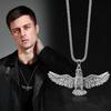 Stunning Titanium Steel Eagle Pendant Necklace For Men Vintage Hip Hop Style Jewelry