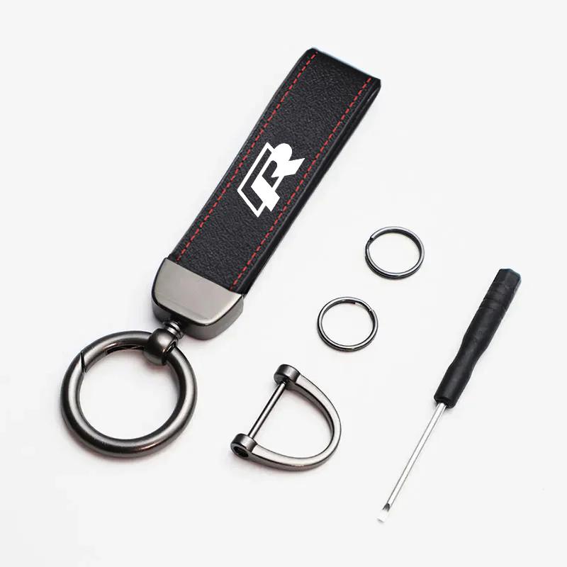 VW Car Tire Wheel Valve Caps Cover Suede VW Car Key Chain Ring Keychain For VW GTI Polo Golf MK6 Passat Tiguan Arteon ID.3 Jetta