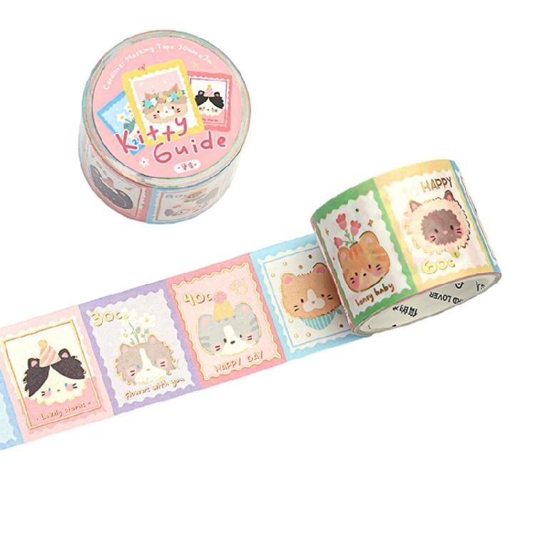 

Animal Decorative Tape Scrapbooking Background Tape Aesthetic Decorative Tape for Journal Photo Album Planner Wrapping