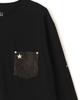 Schott LS One Star Leather Pocket T-Shirt, Men's, Size 2XL, Black, 010, 782-5930003