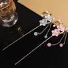 Cheongsam Flower Ancient Style Hairpin Metal Hairpin Hanfu Hair Sticks Chinese Style Headwear