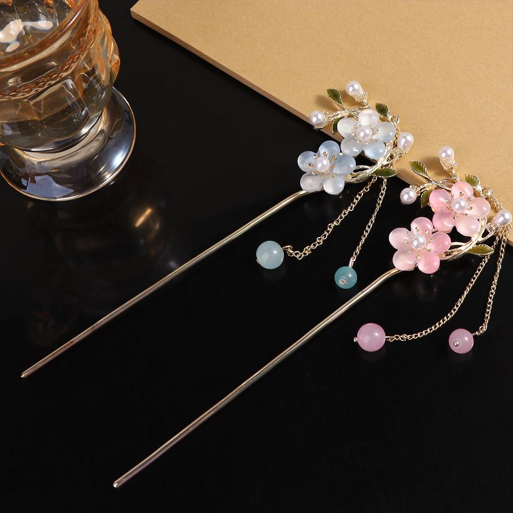 Cheongsam Flower Ancient Style Hairpin Metal Hairpin Hanfu Hair Sticks Chinese Style Headwear