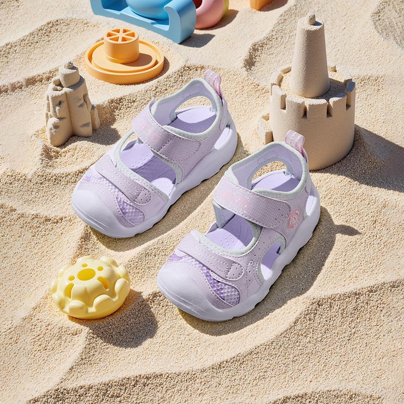 Anta Comfortable Trendy Versatile Velcro Hollow Beach Shoes Lightweight Shock Absorbing Breathable Quick Dry Anti-Kick Low-Top Walking Shoes A22520036