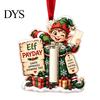 Graduation Cash Gift Box Christmas Ornament, Clear Acrylic Money Holder for Cash, Funny Xmas Tree Hanging Decoration Holiday Party Favors, Seasonal