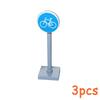 Non-Toxic Moc City Traffic Road Signs Signal Light Building Block Bike Bicycle Scooter Motorcycle Vehicle Scene Construction Accessories